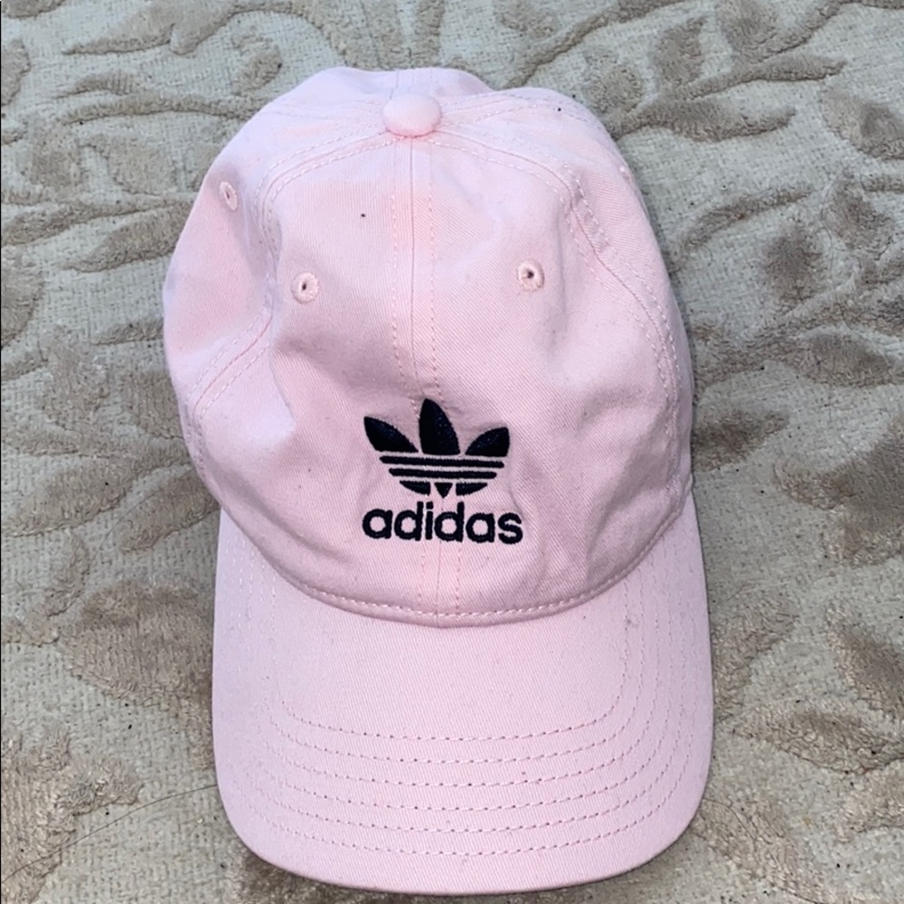 Light pink adidas hat